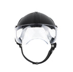 Lyypet small dog helmet with clear front visor and black adjustable chin strap